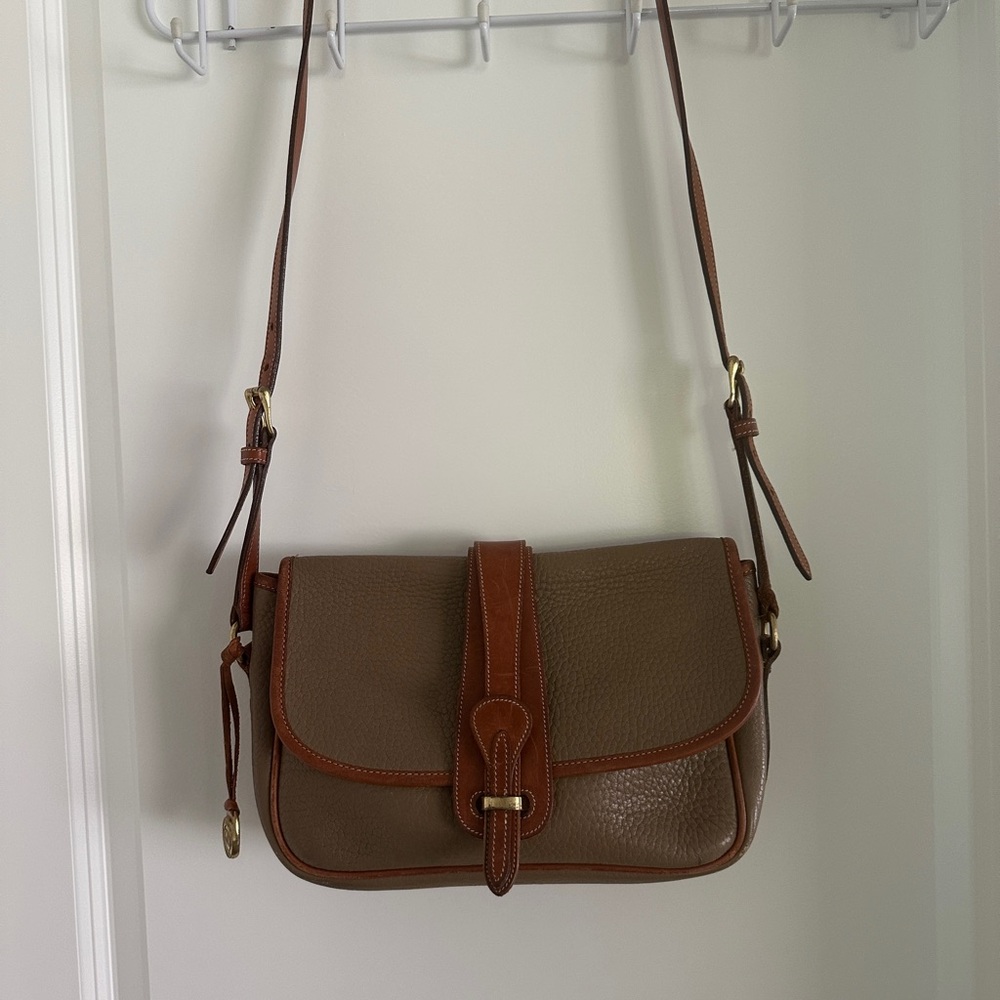 Dooney & Bourke Brown Leather Crossbody Bag